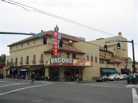 Bagdad theater - About Bagdad Pub Come early for your movie and enjoy dinner in the casual pub that fronts the theater – but beware, outdoor tables in the summertime may be hard to come by! It's some of the best people-watching among pubs in Portland. 